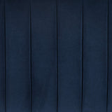 Augustine 36" Ottoman, Sapphire Navy-Furniture - Chairs-High Fashion Home