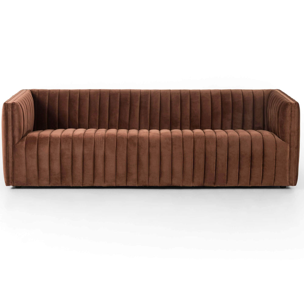 Augustine 97" Sofa, Burnt Auburn-Furniture - Sofas-High Fashion Home