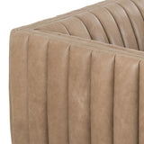 Augustine 88" Leather Sofa, Palermo Drift-Furniture - Sofas-High Fashion Home