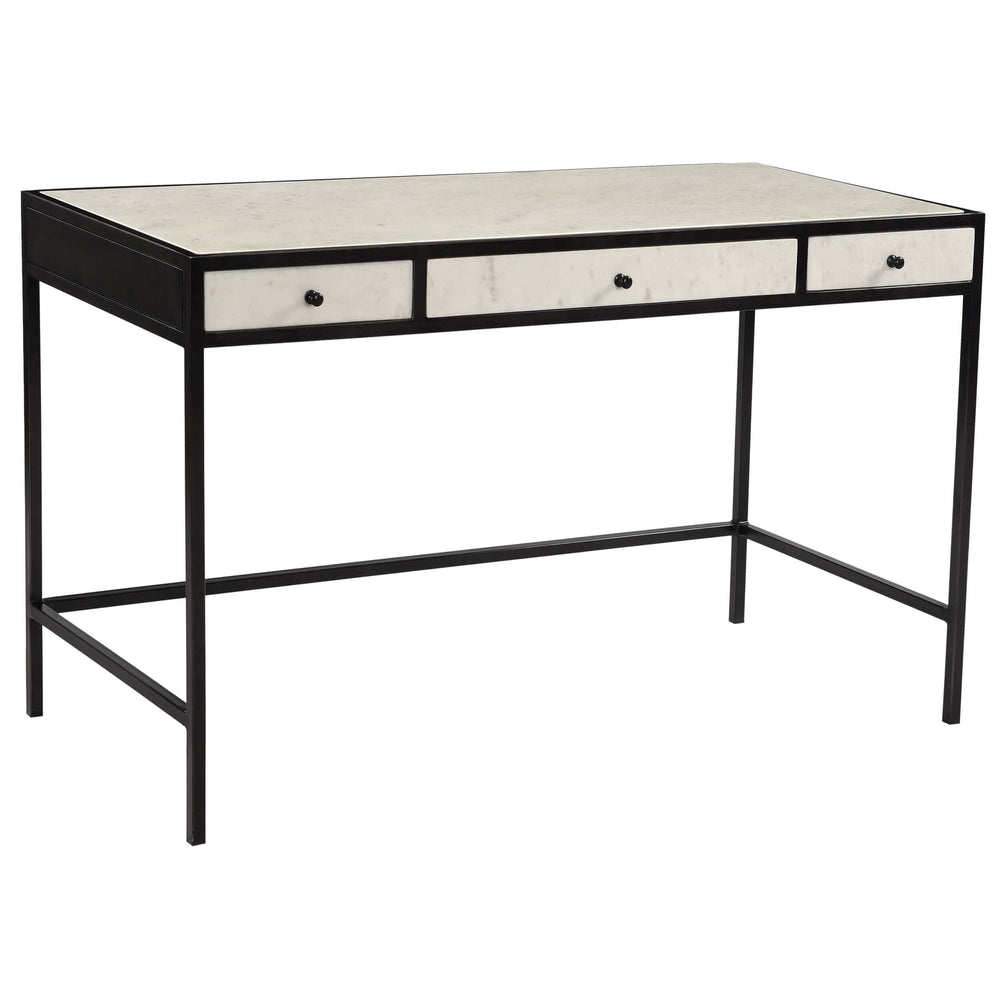 Tisbury Desk, Gunmetal-Furniture - Office-High Fashion Home