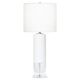 Baby Bermuda Table Lamp, Off-White Linen Shade-Accessories-High Fashion Home