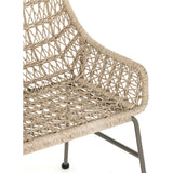 Bandera Outdoor Woven Dining Chair, Vintage White - Furniture - Dining - High Fashion Home