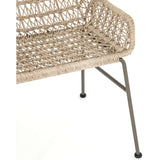 Bandera Outdoor Woven Dining Chair, Vintage White - Furniture - Dining - High Fashion Home
