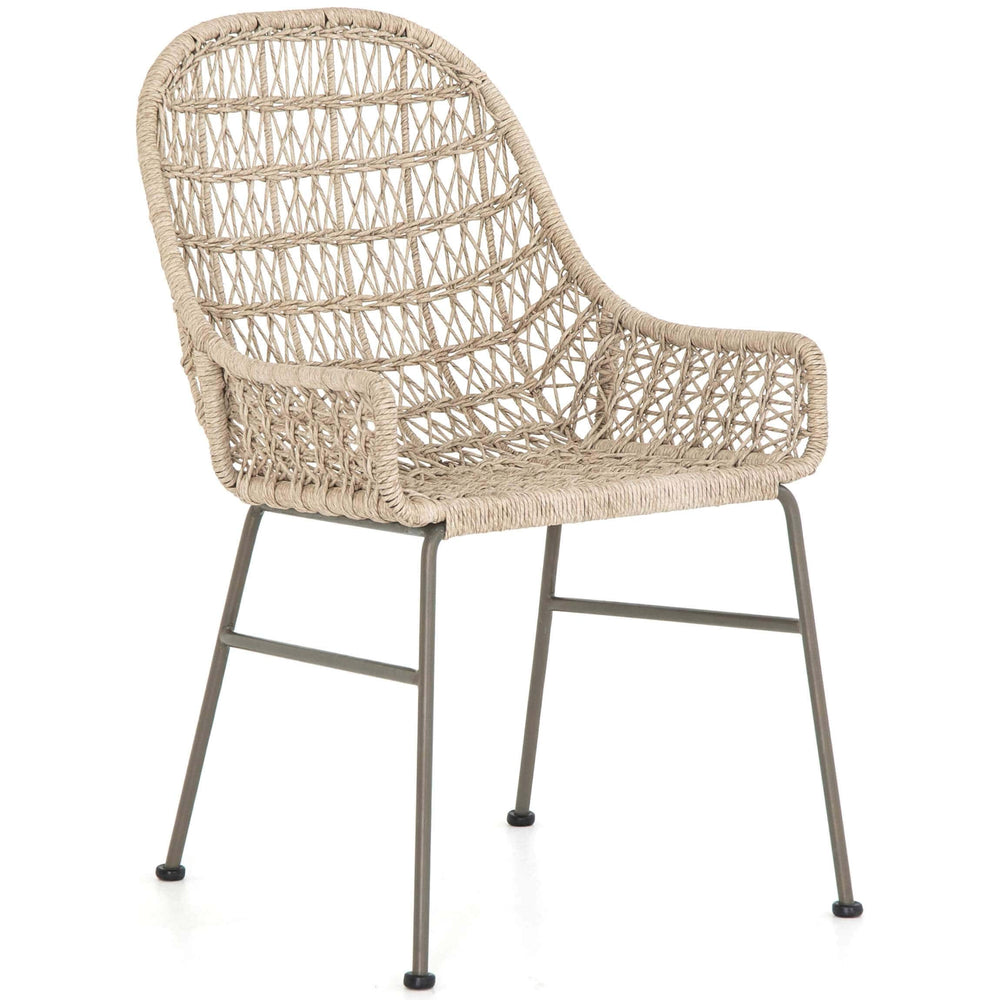 Bandera Outdoor Woven Dining Chair, Vintage White - Furniture - Dining - High Fashion Home