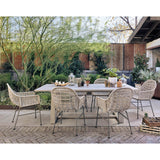 Bandera Outdoor Woven Dining Chair, Vintage White - Furniture - Dining - High Fashion Home