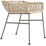 Bandera Outdoor Woven Dining Chair, Vintage White - Furniture - Dining - High Fashion Home