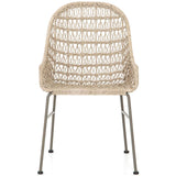 Bandera Outdoor Woven Dining Chair, Vintage White - Furniture - Dining - High Fashion Home