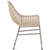 Bandera Outdoor Woven Dining Chair, Vintage White - Furniture - Dining - High Fashion Home