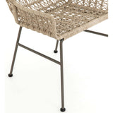 Bandera Outdoor Woven Dining Chair, Vintage White - Furniture - Dining - High Fashion Home