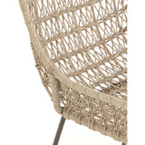 Bandera Outdoor Woven Dining Chair, Vintage White - Furniture - Dining - High Fashion Home