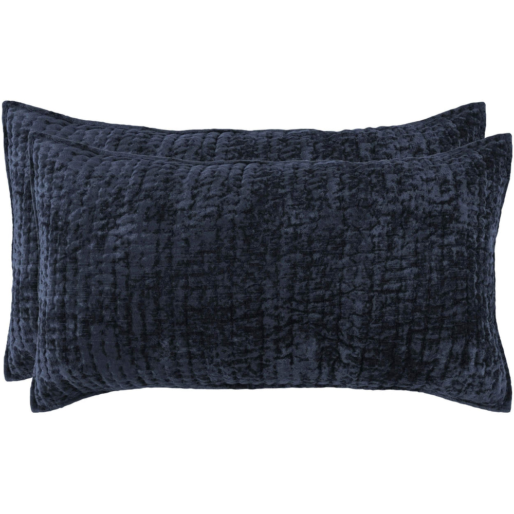Bari Velvet Sham, Ocean Blue - Accessories - High Fashion Home