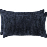 Bari Velvet Sham, Ocean Blue - Accessories - High Fashion Home