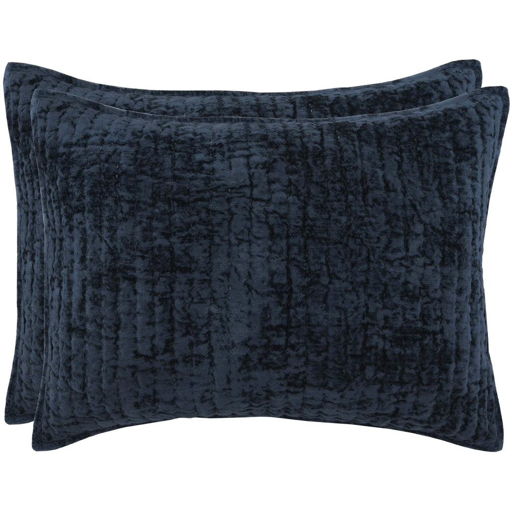 Bari Velvet Sham, Ocean Blue - Accessories - High Fashion Home