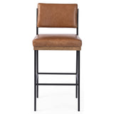 Benton Leather Bar & Counter Stool, Sonoma Chestnut by Four Hands