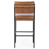 Benton Leather Bar & Counter Stool, Sonoma Chestnut by Four Hands