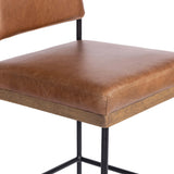 Benton Leather Bar & Counter Stool, Sonoma Chestnut by Four Hands