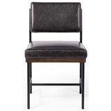 Benton Leather Dining Chair, Sonoma Black, Set of 2 by Four Hands