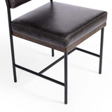 Benton Leather Dining Chair, Sonoma Black, Set of 2 by Four Hands