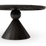 Bibianna Dining Table, Worn Black-Furniture - Dining-High Fashion Home