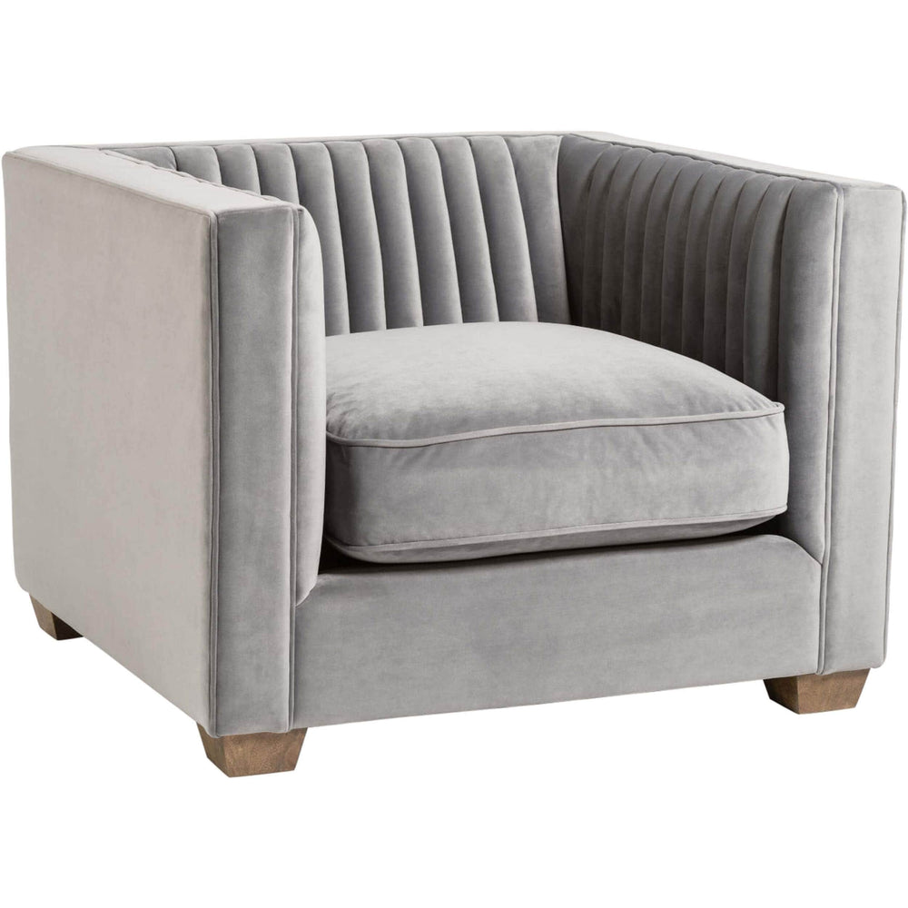 Blake Chair, Powder Grey - Modern Furniture - Accent Chairs - High Fashion Home