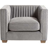 Blake Chair, Powder Grey - Modern Furniture - Accent Chairs - High Fashion Home