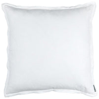 Bloom Double Flange Sham, White-Accessories-High Fashion Home