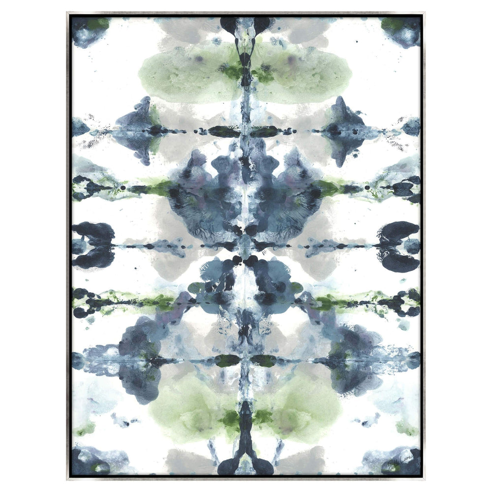 Blue Rorschach II Framed - Accessories Artwork - High Fashion Home