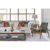 Braden Leather Chair, Eden Sage by Four Hands
