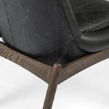 Braden Leather Side Chair, Durango Smoke
