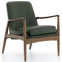 Braden Leather Chair, Eden Sage - Modern Furniture - Accent Chairs - High Fashion Home