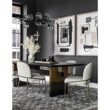 Brennan Dining Table, Worn Black Oak by Four Hands