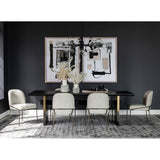 Brennan Dining Table, Worn Black Oak by Four Hands