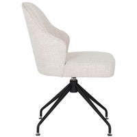 Bretta Swivel Dining Chair, Moto Stucco-Furniture - Dining-High Fashion Home