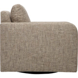 Briella Swivel Chair, Theory Latte-Furniture - Chairs-High Fashion Home