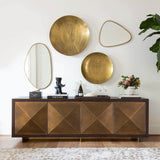 Brinley Mirror, Antique Brass - Accessories - High Fashion Home