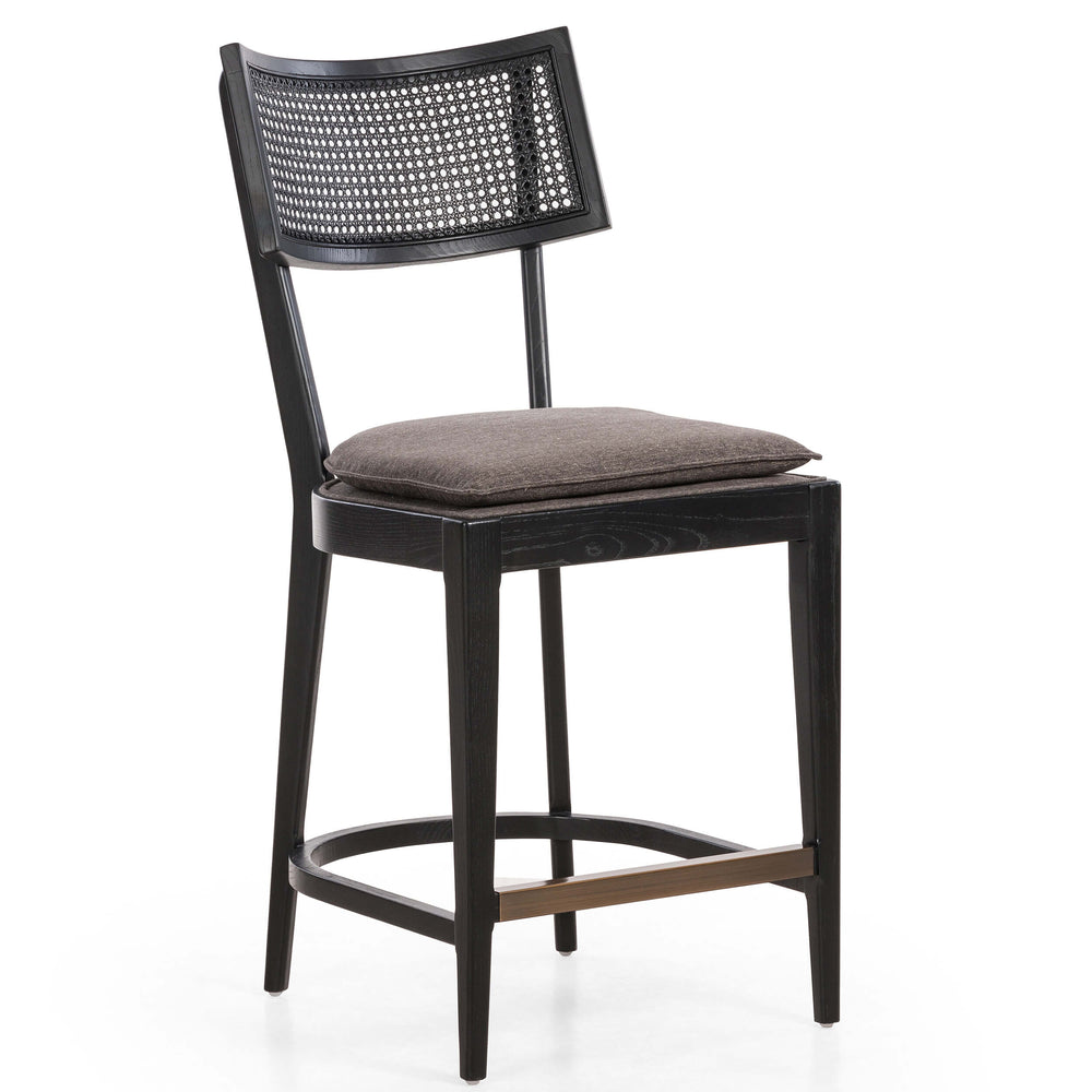 Britt Counter Stool, Savile Charcoal by Four Hands