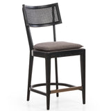 Britt Counter Stool, Savile Charcoal by Four Hands