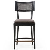 Britt Counter Stool, Savile Charcoal by Four Hands