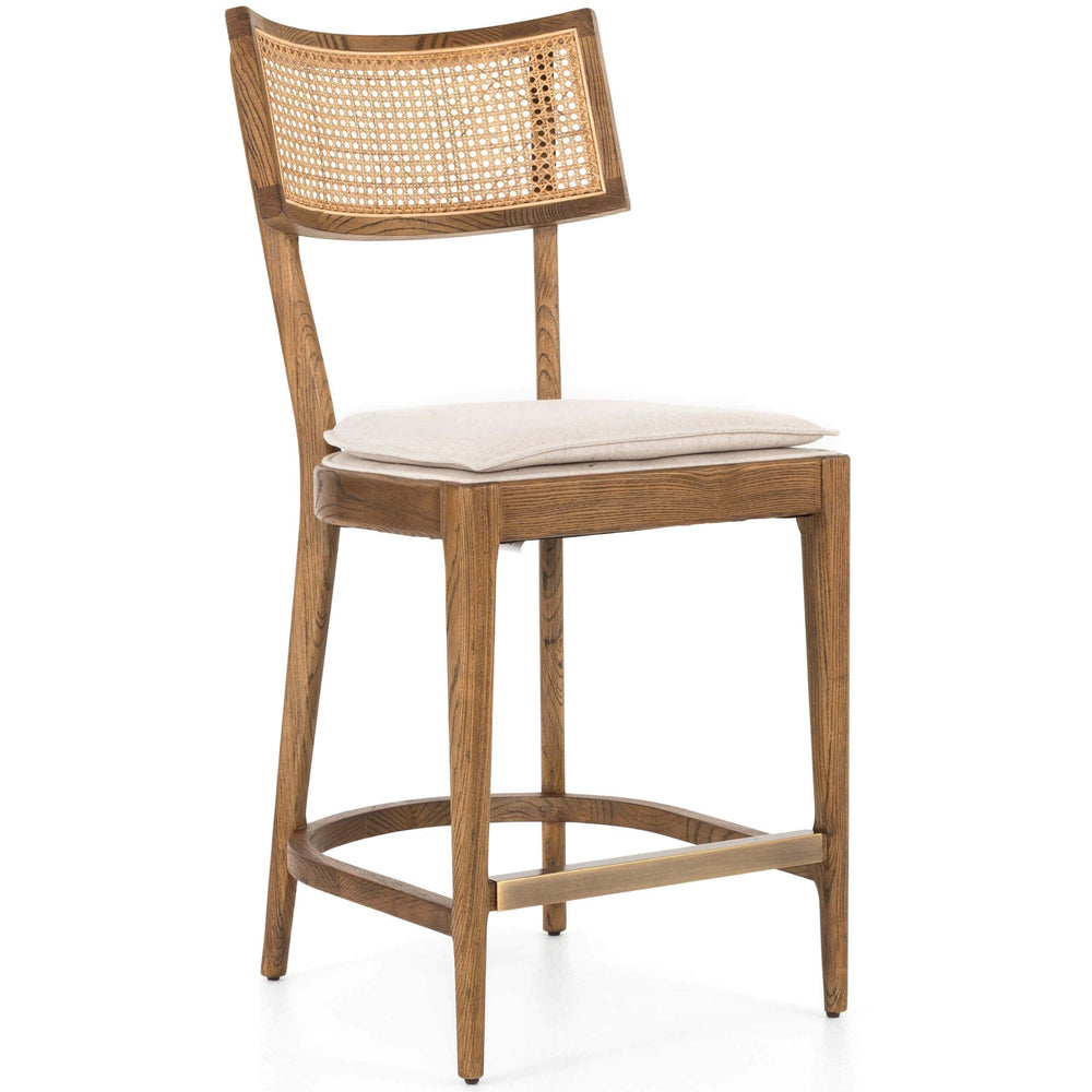 Britt Counter Stool, Toasted Nettlewood-Furniture - Dining-High Fashion Home