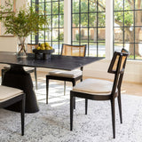 Britt Dining Chair, Brushed Ebony, Set of 2 by Four Hands