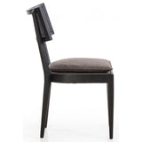 Britt Dining Chair, Savile Charcoal, Set of 2