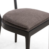 Britt Dining Chair, Savile Charcoal, Set of 2