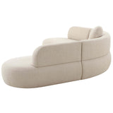 Broohah Sectional, Beige-Furniture - Sofas-High Fashion Home