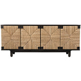 Brook 4 Door Sideboard, Mahogany-Furniture - Storage-High Fashion Home