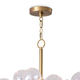 Bubbles Chandelier, Natural Brass-Lighting-High Fashion Home