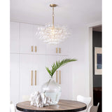 Bubbles Chandelier, Natural Brass-Lighting-High Fashion Home