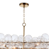 Bubbles Linear Chandelier, Gold