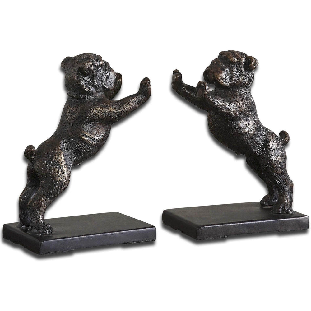 Bulldogs Bookends, Set of 2 - Accessories - High Fashion Home