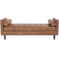 Donnie Bench, Tobacco Tan-Furniture - Chairs-High Fashion Home