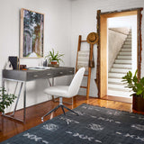 Amber Desk Chair, Savile Flax-High Fashion Home